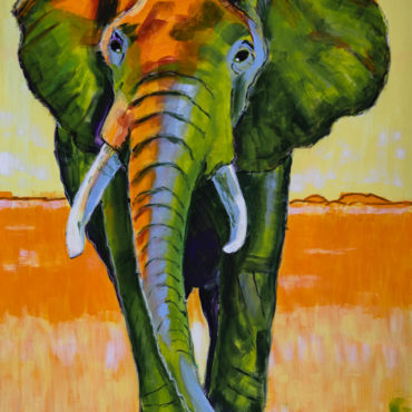 Afrikanischer Elefant in der Savanne